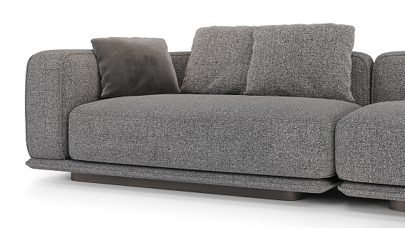 Угловой диван Ricci c оттоманкой