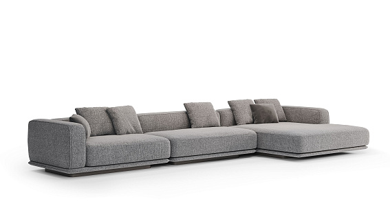 Угловой диван Ricci c оттоманкой