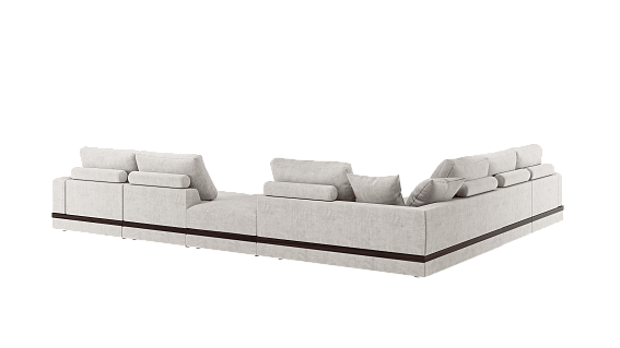 Модульный диван Ferretti c пуфом